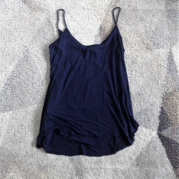 Free People Dark Navy Sequin Cami / Top - Picture 2 of 9